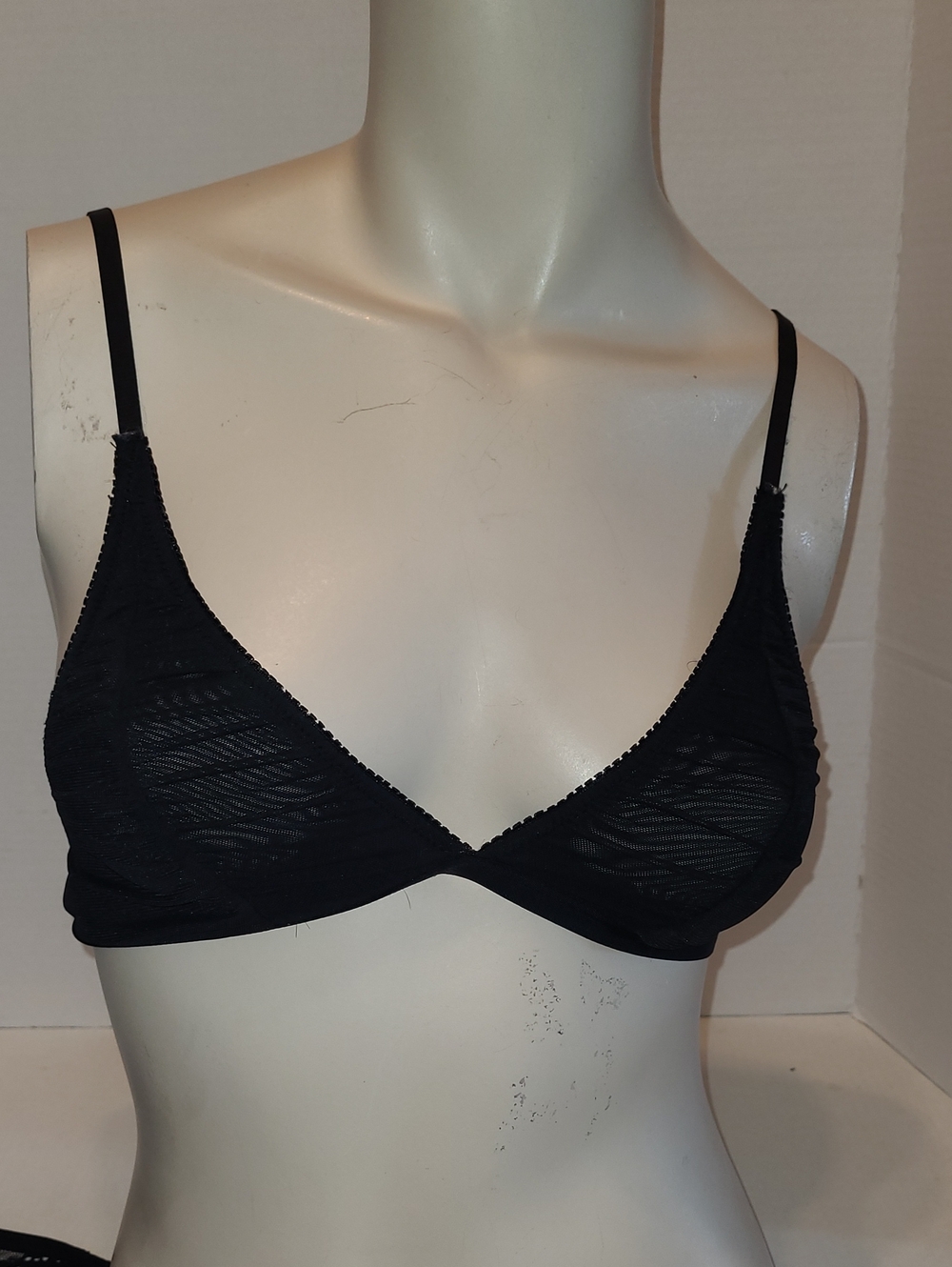 Urban Outfitters: Out From Under Black Sheer Triangle Bralette Size Small